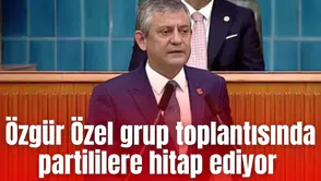 Özgür Özel partililere hitap ediyor