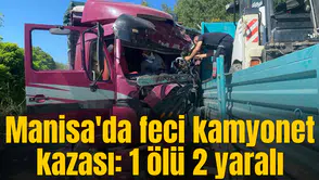 Manisa'da feci kamyonet kazası: 1 ölü 2 yaralı