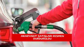 Akaryakıt satışları resmen durduruldu