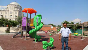Seyitoba Mahallesi'ndeki çocuk oyun parkı yenilendi
