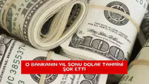 O bankanın yıl sonu dolar tahmini şok etti