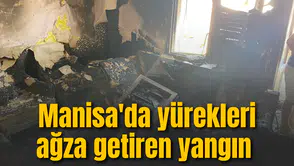 Manisa'da yürekleri ağza getiren yangın