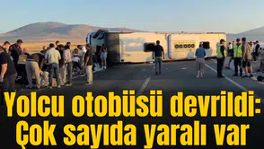 Yolcu otobüsü devrildi: Çok sayıda yaralı var
