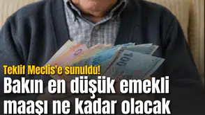 Teklif Meclis'e sunuldu! Bakın en düşük emekli maaşı ne kadar olacak