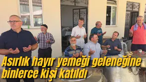 Asırlık hayır yemeği geleneğine binlerce kişi katıldı