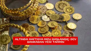 Altında haftaya hızlı başlangıç: Dev bankadan yeni tahmin