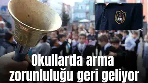 Okullarda arma zorunluluğu geri geliyor