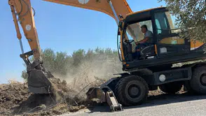 Saruhanlı’da Kepenekli–Taşdibi Bağlantı Yolu Genişletiliyor