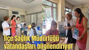 İlçe Sağlık Müdürlüğü vatandaşları bilgilendiriyor