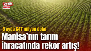 Manisa’nın tarım ihracatında rekor artış! 8 ayda 647 milyon dolar