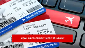 Uçak biletlerinde yüzde 30 indirim