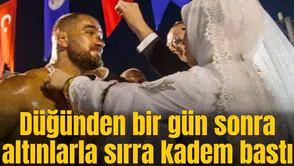 Düğünden bir gün sonra altınlarla sırra kadem bastı