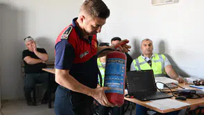 Manisa'da iş güvenliği eğitimi ve tatbikat programı düzenlendi