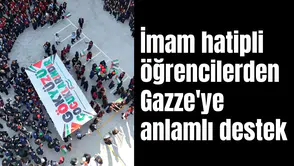 İmam hatipli öğrencilerden Gazze'ye anlamlı destek