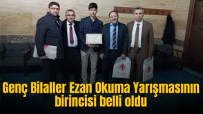 Genç Bilaller Ezan Okuma Yarışmasının birincisi Ramazan Efe Kocatürk oldu
