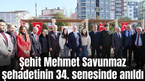 Şehit Mehmet Savunmaz anıldı