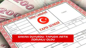 Bakan duyurdu: Tapuda artık zorunlu oldu