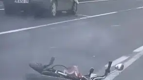 Motosiklet sürücüsü kadının acı sonu