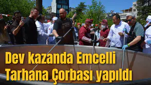 Dev kazanda Emcelli Tarhana Çorbası yapıldı