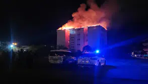 Öğrenci yurdunda yangın paniği