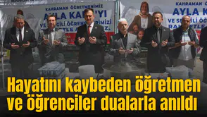 Hayatını kaybeden öğretmen ve öğrenciler dualarla anıldı