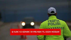 O ilde 43 günde 50 milyon TL ceza kesildi