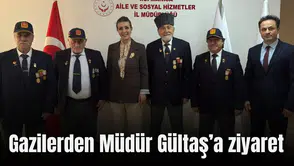 Gazilerden Müdür Gültaş’a ziyaret