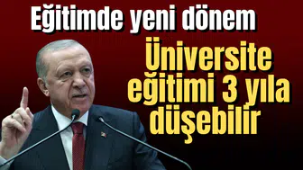 Üniversite eğitimi 3 yıla düşebilir
