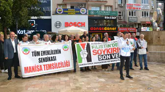 Manisa Emek Demokrasi ve Barış Platformundan Filistin’e destek