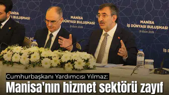 Cumhurbaşkanı Yardımcısı Yılmaz: Manisa'nın hizmet sektörü zayıf