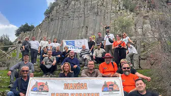Manisalı karavancılar jeoparka kamp kurdu