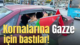 Kornalarına Gazze için bastılar!