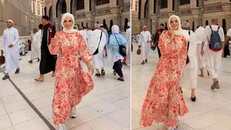 Sihirli Annem'in yıldızı Damla Ersubaşı Umre ziyaretinde