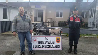 Salihli'de plakasız motosiklet çalıntı çıktı