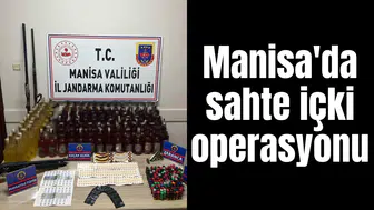 Manisa'da sahte içki operasyonu