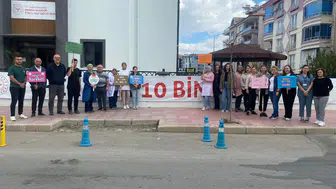 Alaşehir'de sağlık için yürüdüler