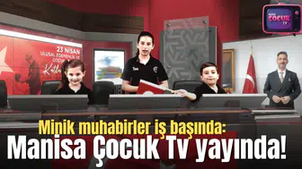 Minik muhabirler iş başında: Manisa Çocuk TV yayında!