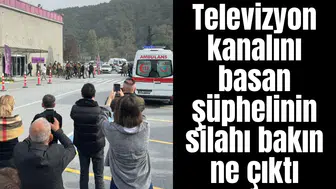 Televizyon kanalını basan şüphelinin silahı bakın ne çıktı