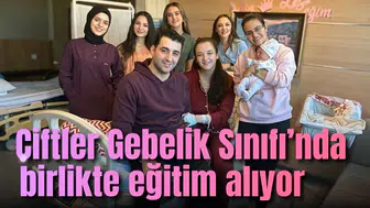 Çiftler Gebelik Sınıfı’nda birlikte eğitim alıyor