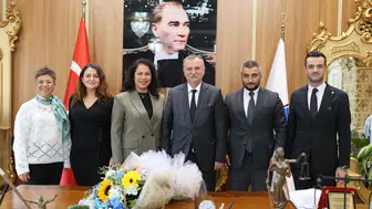 BAŞKAN BALABAN, BARO BAŞKANI YEŞİL’İ AĞIRLADI