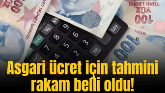 Asgari ücret için tahmini rakam belli oldu!