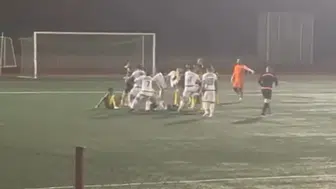 Amatör maçta ortalık savaş alanına döndü