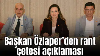 Başkan Özlaper’den rant çetesi açıklaması