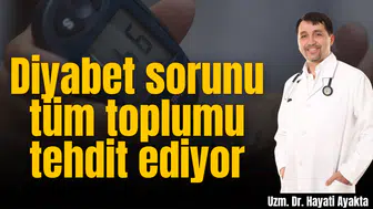 Diyabet sorunu tüm toplumu tehdit ediyor