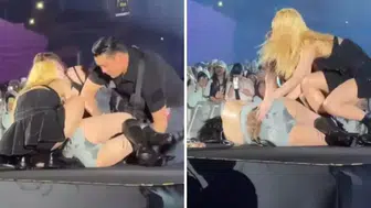 Ünlü pop yıldızı konser sırasında yere yığıldı!