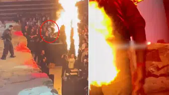 Lvbel C5 konserinde yangın paniği