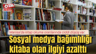 Manisa’da kitap okuma oranlarında ciddi düşüş var: Sosyal medya bağımlılığı kitaba olan ilgiyi azalttı
