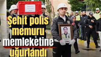 Şehit polis memuru memleketine uğurlandı