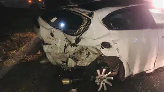 Yağış kazayı beraberinde getirdi