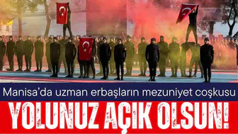 Manisa'da uzman erbaşların mezuniyet coşkusu